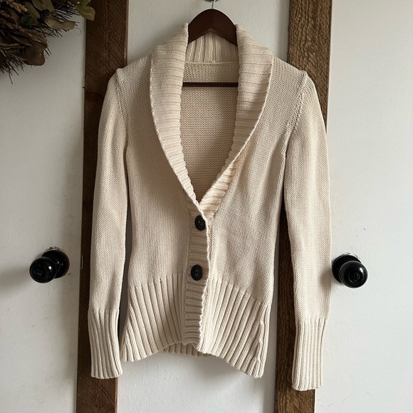 Vintage Y2K Women’s Shawl Collar Heavy Cardigan Sweater EUC - Picture 12 of 16